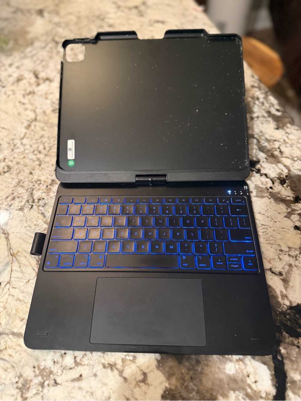 Typecase Bluetooth Keyboard Case with Blue Backlit Keys for IPad